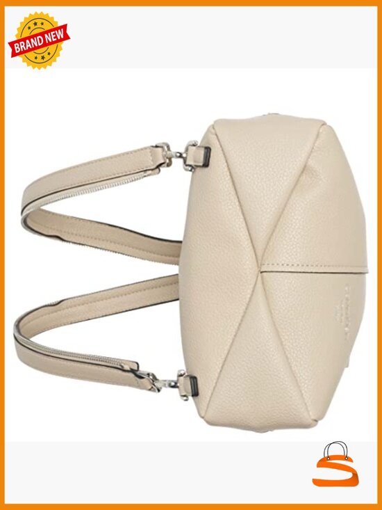 Convertible Sling Backpack, Vegan Leather, 3 Compartments, Lightweight
